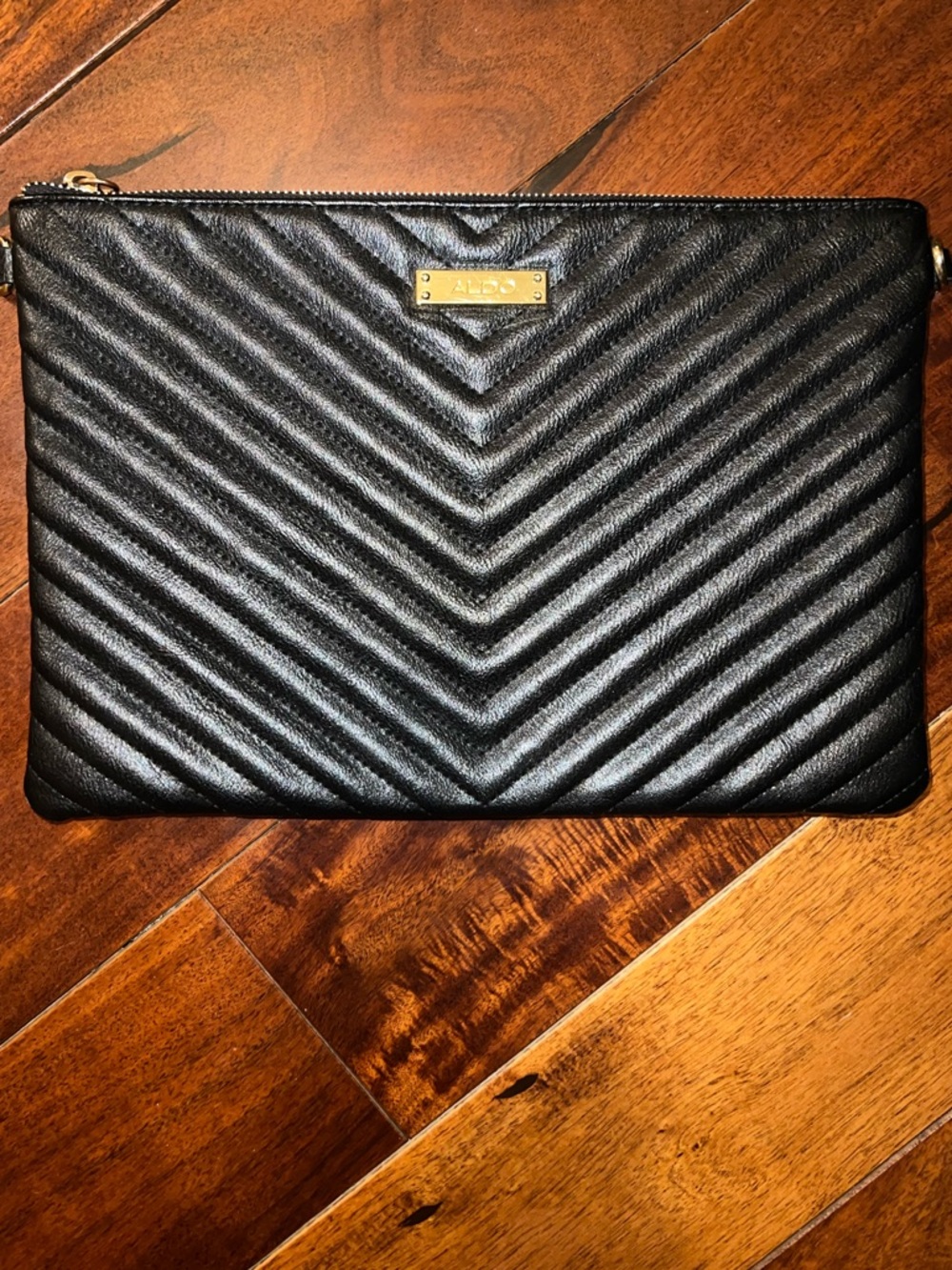 Black Zip Clutch from ALDO